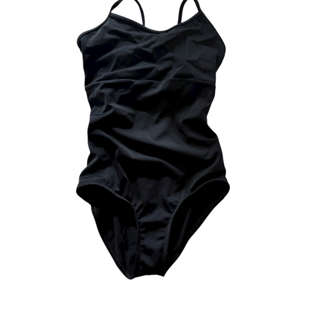 Balera Twish Back Camisole Leotard - Black - MC - EUC